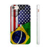 Capinha de Celular Bandeira Brazil USA - Orgulho Estampado