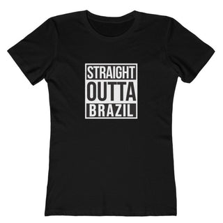 Camiseta Feminina Straight Outta Brazil - Orgulho Estampado
