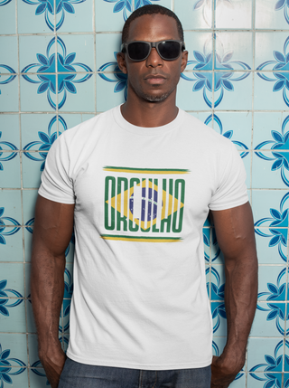 Camiseta Masculina Orgulho Brasil - Orgulho Estampado